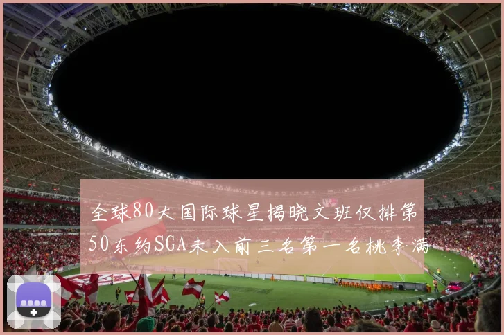 全球80大国际球星揭晓文班仅排第50东约SGA未入前三名第一名桃李满天下